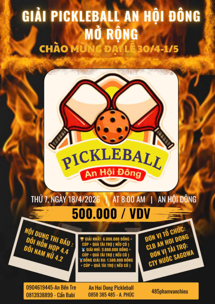 NHỮNG "CƠN LỐC" TRÊN SÂN PICKLEBALL AN HỘI ĐÔNG: TỔNG KẾT GIẢI MỞ RỘNG 2026 8 ff514c8c 304a 4413 88d3 f5c67f80d869 1